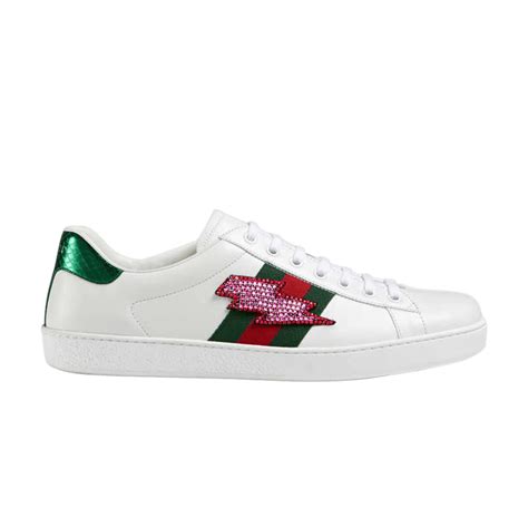 gucci lightning bolt sneakers|Gucci ace tennis shoes.